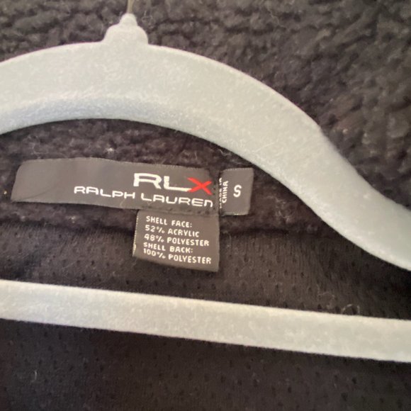 Ralph Lauren RLX Sherpa Zip-Up Vest - Men's S - Black, Like New - Picture 2 of 3